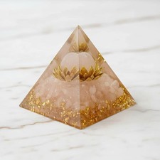 Rosenquarz orgonit pyramide - rosenquarz,
