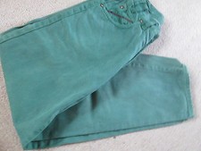 ITALY Knock Out bequeme Jeans Hose feste Baumwolle Grün 152 Jungen