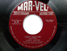 HARRY CARTER 45 'I DON'T WANT YOU' USA MAR-VEL 1956 ROCKABILLY STROLLER 70s RE M