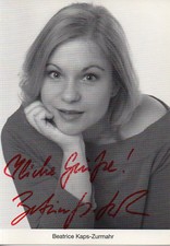 Autogramm - Beatrice Kaps-Zumahr (Lindenstrasse)
