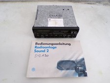 Autoradio Radio mit CODE Sound 2 Kassette 7M0035152 Anleitung VW Sharan *512A30*