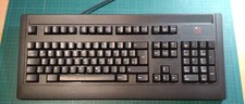 Escom PC Tastatur Schwarz FKB4811  Deutsch Retro 90er funktioniert TOP