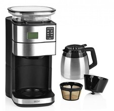 BEEM Kaffeemaschine mit Mahlwerk, plus Beem Milchaufschäumer, zusammen 75 Euro