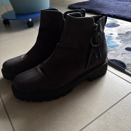 Stiefelette damen dunkelgrau - stiefelette,