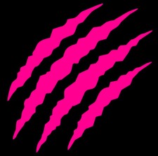 2x Monster Kralle Sticker