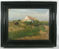 ÖLGEMÄLDE Franz Bock "Haus