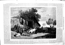 Alter antiker Druck 1864