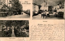AK GRUSS AUS MEMEL NIDDEN HOTEL GUSTAV ZANDER 3 BILD 1909