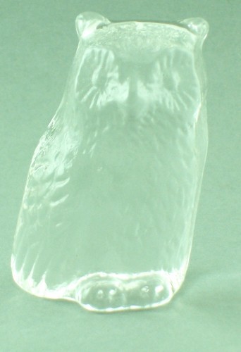 Eule aus kristallglas - eule,