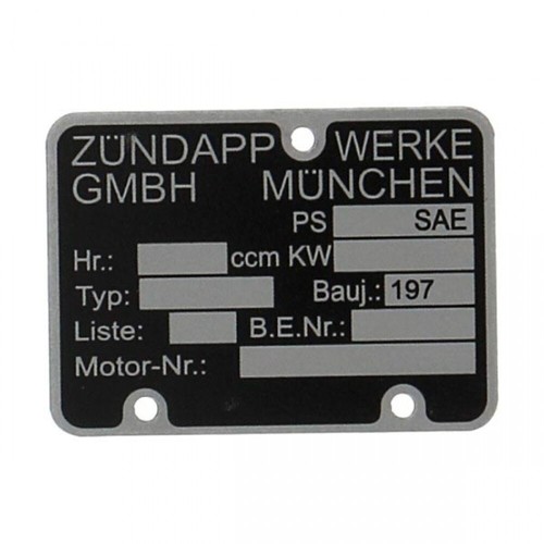 Motorplakette 197 für - 197.....,