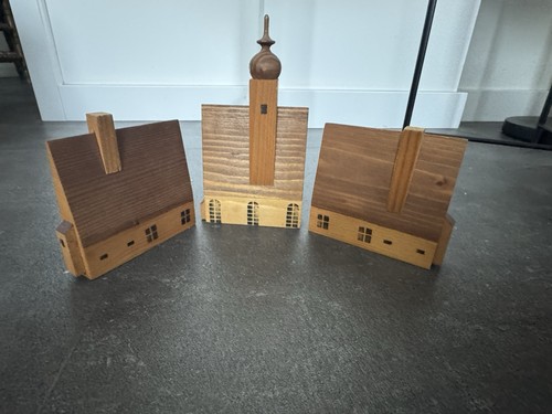 Erzgebirge volkskunst holz - 3x,