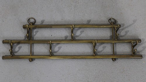 Garderobe messing haken - messing,