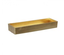Tablett 32x10x5cm gold farben