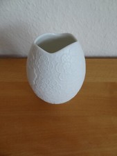 Kaiser Vase Blumenvase Bisquit - Porzellan Blütenmuster Design M. Frey 1315 TOP!