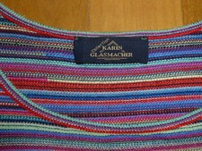 KARIN GLASMACHER Pullover Gr.2 XL XXL 44 46  Bunt Lagenlook Hingucker TOP