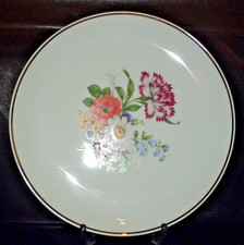 Fürstenberg  Porzellan -Blumen -  Wandteller -  D = 24,3 cm Sammler