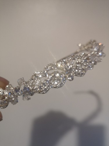 Braut tiare silber diamant - tiare,