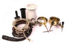 Zapfanlage Zapfhahn Schanksäule Bier Schankanlage Keramik Weiß Messing