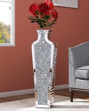 Moderne & Hochwertige Pflanzvase Bodenvase Vase aus Glas Pflanzen Blumen Diamant