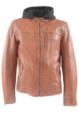 Herren Lederjacke Bikerjacke