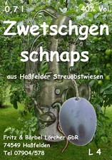 Zwetschgenschnaps 40 %