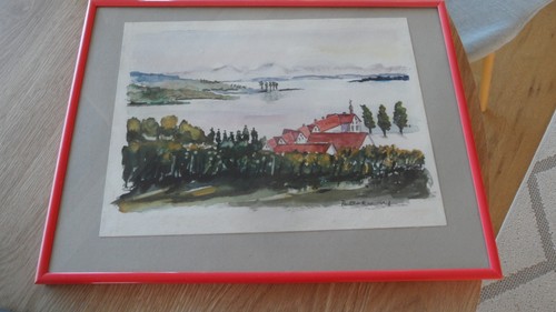 Aquarell bodensee 30cm - bodensee, x