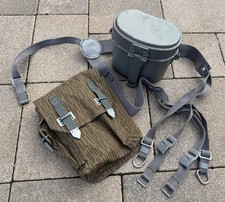 DDR NVA Magazintasche mit Gurt Strichtarn Felddienst Seitentasche Fresspott