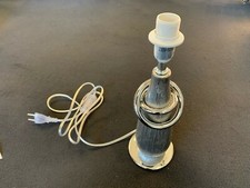 Eleganter Leuchtenfuß Lampenfuss Silber (ohne Lampenschirm) Fassung E14 H31 cm