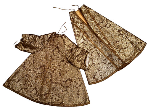 Gold brokat kleid - gold,