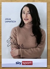 Julia Lamatsch AK Sky Sport Autogrammkarte original signiert