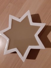 Holzstern Mangoholz Natur Deko Weihnachten gebraucht m. Kratzer