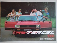 Auto Prospekt A4 Toyota Tercel 1300 , 1980 er Jahre, 12 Seiten