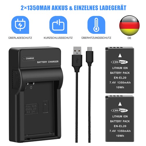 El20 el20a akku für - 2x, en-el20a