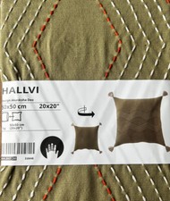 IKEA HALLVI GRÜN Kissenbezug