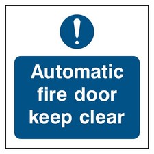 Automatisches Brandschutztürschild oder Aufkleber | FPRV0024