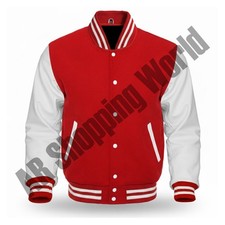 Red Varsity Letterman Wool