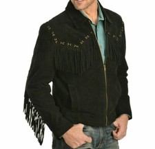 Herren Schwarz Western Style