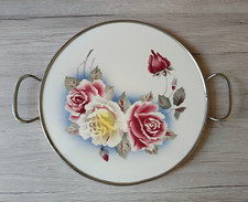 Schöne alte Tortenplatte Kuchenplatte Spritzdekor Rosen