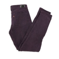 Levis Jeans W29 L32 Cord Damen Hose Baumwolle Regular Fit Freizeit Lila 15793