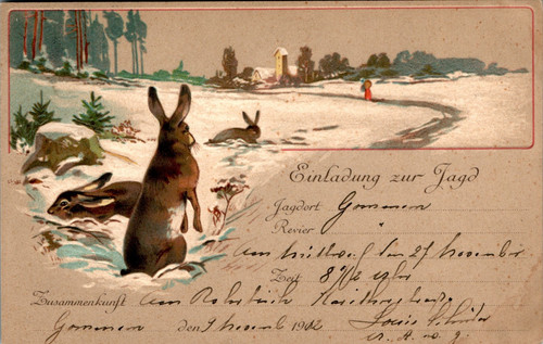 Jagd jäger tiere einladung - tiere,