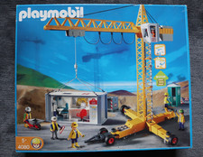 Playmobil 4080, 3260, 3275 Baustellenkran mit OVP Karton Anleitungen + Extras