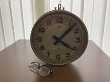 Leon Hatot Art Deco Elektro Magnetpendel Uhr ATO Fabrik Bahnhofsuhr