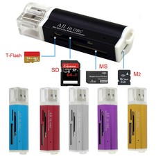 All in One Stick Card Reader Kartenlesegerät Kartenleser Micro SD MMC M2 USB