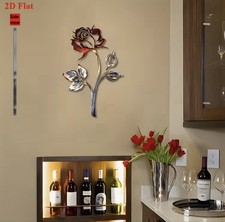 2D Metall bezaubernde Rose