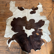 Natur Braun Weiß Kuhfell