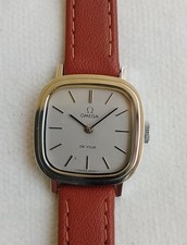 Omega De Ville Damenuhr Swiss Made Armbanduhr Lederarmband Handaufzug TOP P10 