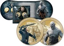 2 MÜNZEN - DER HOBBIT - Die Schlacht der fünf Heere / Azog & Thorin - SELTEN