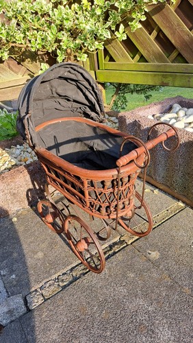 Vintage puppenwagen - puppenwagen,