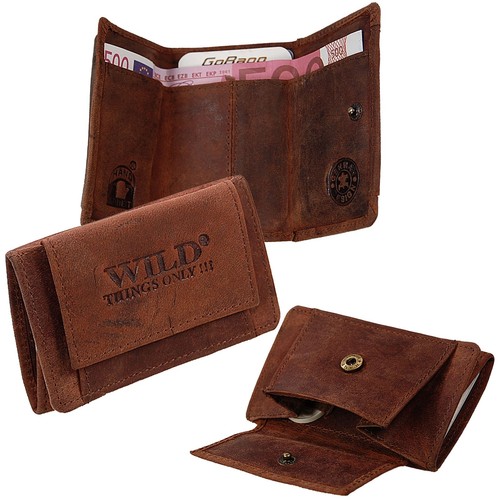 Wild mini geldbörse leder - wild,