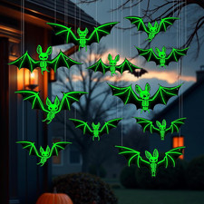 10 leuchtende Fledermaus Deko